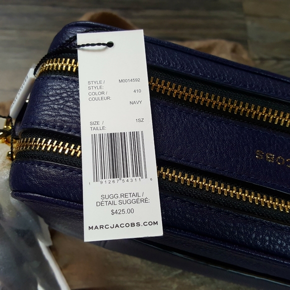 Marc Jacobs Softshot 27 bag, Navy - Picture 4 of 8